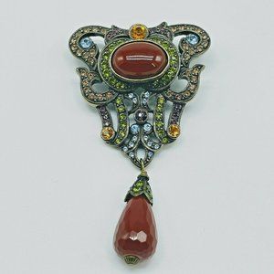 La Vintage Collection Rime Stone Brooch